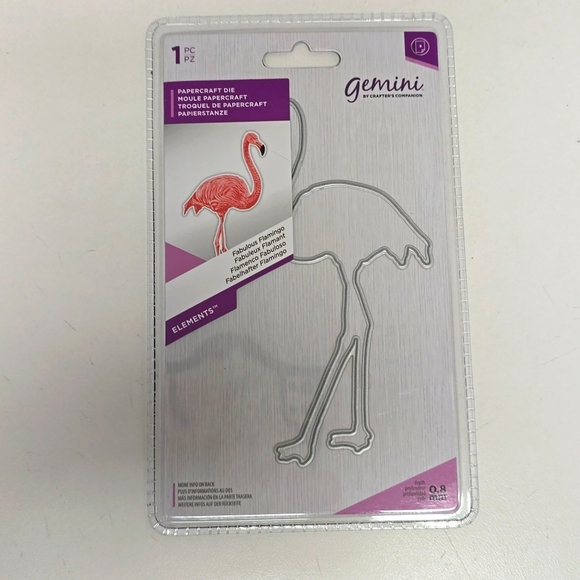 Brand New Crafter's Companion Flamingo Stamp and Die Set. Set of 3. - Picture 4 of 5